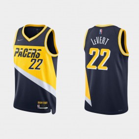 Pacers 2021-22 75th Anniversary Black Caris LeVert Jersey City