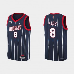 Rockets Jae'Sean Tate NBA 75TH City Jersey Navy