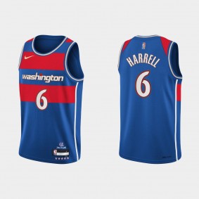 Wizards Montrezl Harrell NBA 75TH City Jersey Blue