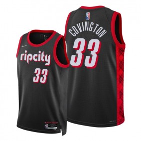 Robert Covington Blazers 2021-22 City Edition Black #33 Jersey 75th Season Diamond