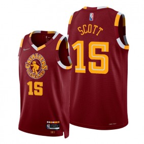 Tre Scott Cavaliers 2021-22 City Edition Red #15 Jersey NBA75th Season