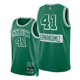 Juancho Hernangomez Celtics 2021-22 City Edition Green #41 Jersey Diamond 75th Anniversary
