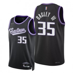 Marvin Bagley III Kings 2021-22 City Edition Black #35 Jersey 75th Season Diamond