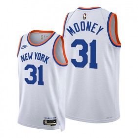 Matt Mooney Knicks 2021-22 Classic Edition White #31 Jersey NBA75th Season