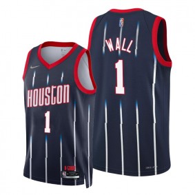 John Wall Rockets 2021-22 City Edition Navy #1 Jersey 75th Season Diamond