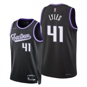 Trey Lyles Kings 2022 City Edition Black #41 Jersey 75th Diamond Badge