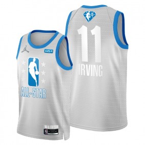 2022 Cleveland All-Star Nets #11 Kyrie Irving Gray Jersey 75th Patch