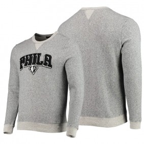 Philadelphia 76ers Junk Food 75th Anniversary Pullover Sweatshirt - Heathered Gray