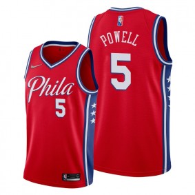 Myles Powell #5 Philadelphia 76ers 2021-22 Statement Edition Red Jersey NBA75th Season