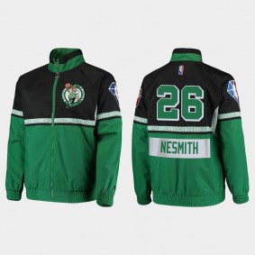 75th Celtics Aaron Nesmith Full-Zip Jacket Black Green