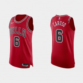 Bulls Alex Caruso 2021/22 75th Icon Authentic Jersey Red