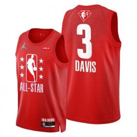 Anthony Davis 2022 Cleveland All-Star Maroon 75th Patch Jersey Lakers #3