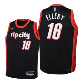 C.J. Elleby Portland Trail Blazers Black 2021-22 City Edition Jersey - Kids