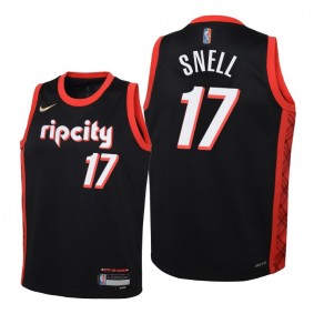 Tony Snell Portland Trail Blazers Black 2021-22 City Edition Jersey - Kids