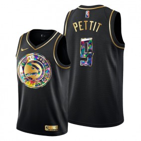 #9 Bob Pettit Atlanta Hawks NBA 75th Anniversary Team Black Jersey