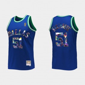 Mavericks Boban Marjanovic 75TH Diamond Royal Jersey Retro