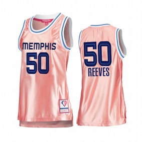 Bryant Reeves Vancouver Grizzlies Rose Gold Jersey #50 Pink 75th Anniversary Women's Tank