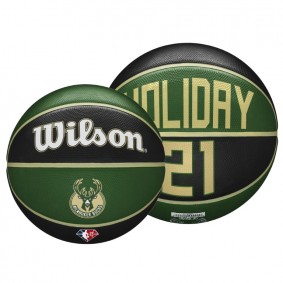 Jrue Holiday Basketball Bucks NBA 75th Anniversary Wilson Green