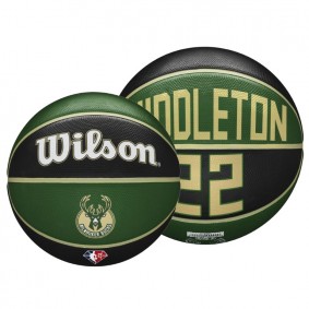 Khris Middleton Basketball Bucks NBA 75th Anniversary Wilson Green