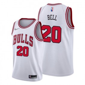 Jordan Bell #20 Chicago Bulls 2021-22 Association Edition White Jersey 75th Diamond