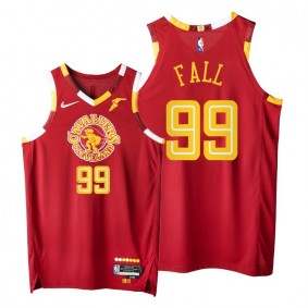 Tacko Fall Cavaliers 2021-22 City Edition Red Jersey NBA 75th Authentic