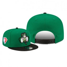 Boston Celtics 2021 NBA Draft Green Hat 75th Anniversary Logo