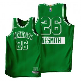 Aaron Nesmith Boston Celtics 2021-22 City Edition #26 Green Jersey 75th Season Authentic