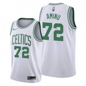 Al-Farouq Aminu #72 Boston Celtics 2021-22 Association Edition White Jersey 75th Diamond