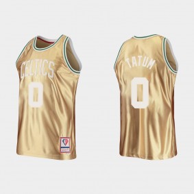 Celtics Jayson Tatum HWC Limited Gold Jersey 75th Anniversary