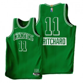 Payton Pritchard Boston Celtics 2021-22 City Edition #11 Green Jersey 75th Season Authentic