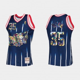 Rockets Christian Wood 75TH Diamond Navy Jersey Retro