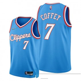 Clippers Amir Coffey 2021-22 City Edition Jersey Blue