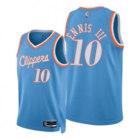 James Ennis III #10 LA Clippers 2021-22 City Edition Blue Jersey 75th Diamond