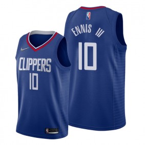 James Ennis III #10 LA Clippers 2021-22 Icon Edition Blue Jersey 75th Diamond