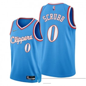 Clippers Jay Scrubb 2021-22 City Edition Jersey Blue