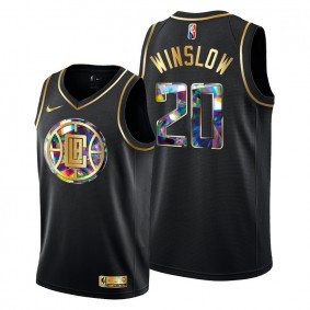 Clippers Justise Winslow 2021-22 Diamond Logo Jersey Black