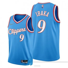 Clippers Serge Ibaka 2021-22 City Edition Jersey Blue