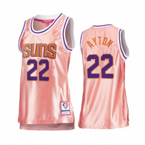 Phoenix Suns Deandre Ayton Rose Gold Pink 75th Anniversary Women's Jersey #22