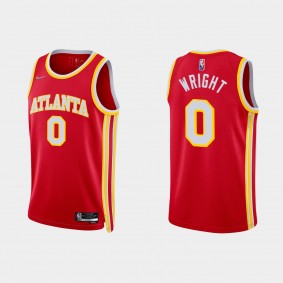 Hawks Delon Wright 2021/22 75th Icon Jersey Red Diamond