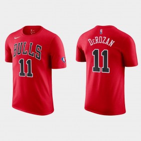 Bulls DeMar DeRozan NBA 75th Anniversary Diamond T-shirt Red