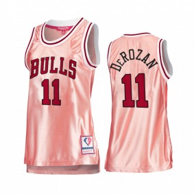 DeMar DeRozan Chicago Bulls Rose Gold Jersey #11 Pink 75th Anniversary Women's Tank
