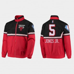 75th Bulls Derrick Jones Jr. Full-Zip Jacket Red Black