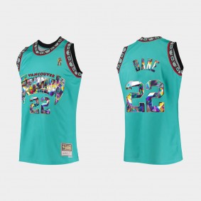 Grizzlies Desmond Bane 75TH Teal Retro Jersey Diamond Edition