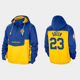 75th Warriors Draymond Green Windbreaker Jacket Gold Royal