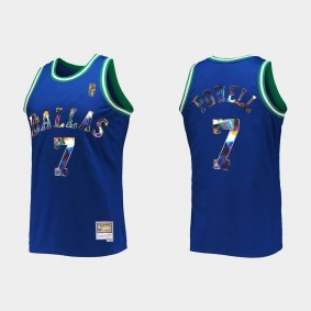 Mavericks Dwight Powell 75TH Diamond Royal Jersey Retro