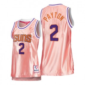 Hot Lady's Phoenix Suns #2 Elfrid Payton Pink Rose Gold Jersey 75th Anniversary