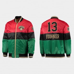 Knicks Evan Fournier 75th Anniversary BHM Jacket Red