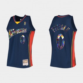 Bulls Gary Payton II 75TH Navy Retro Jersey Diamond Edition