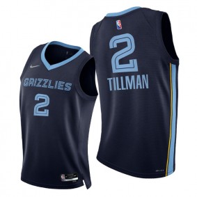 Grizzlies Xavier Tillman 2021-22 75th Diamond Anniversary Jersey Blue