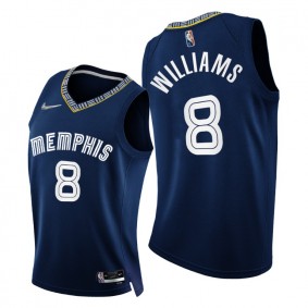 Grizzlies Ziaire Williams 2021-22 75th Diamond Anniversary Jersey Navy